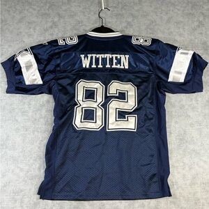 Y2K Reebok Jason Witten Dallas Cowboys Jersey Youth Size Medium NFL Stitched
